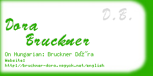 dora bruckner business card
